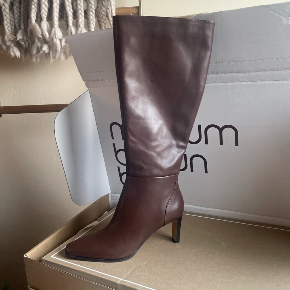Dolce Vita Emmi Chocolate Brown Knee High Heeled Boots